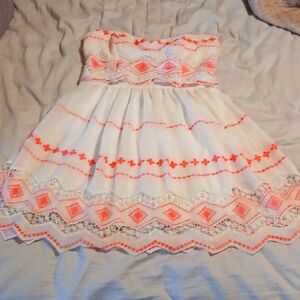 Strapless mini sundress